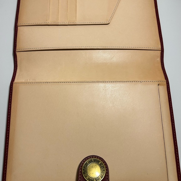RARE Coach Brown and Maroon Canvas Notebook Cover - Picture 5 of 10